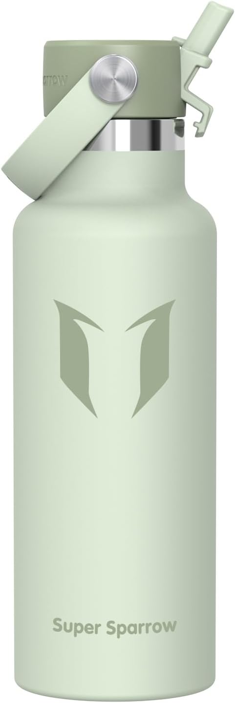 Counciller | Super Sparrow Insulated Water Bottle with Straw Lid (350ml, 500ml, 750ml, 1L) - BPA-Free & Leak-Proof