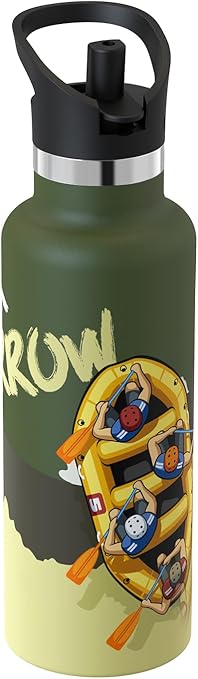 Counciller | Super Sparrow Insulated Water Bottle with Straw Lid (350ml, 500ml, 750ml, 1L) - BPA-Free & Leak-Proof
