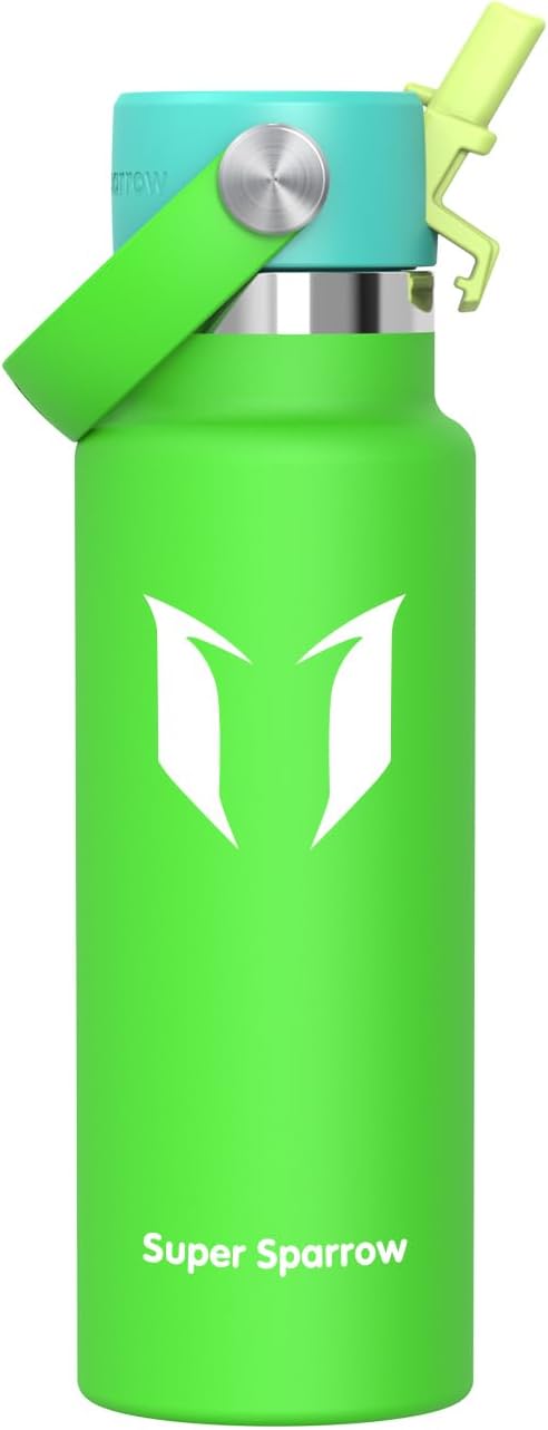 Counciller | Super Sparrow Insulated Water Bottle with Straw Lid (350ml, 500ml, 750ml, 1L) - BPA-Free & Leak-Proof