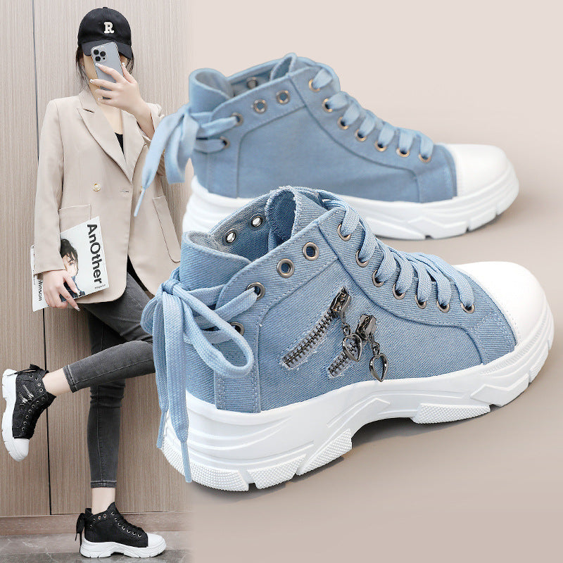 Women's Stylish Chunky Canvas Sneakers