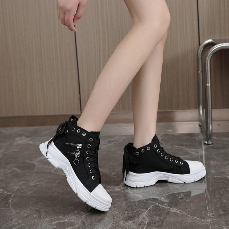 Women's Stylish Chunky Canvas Sneakers