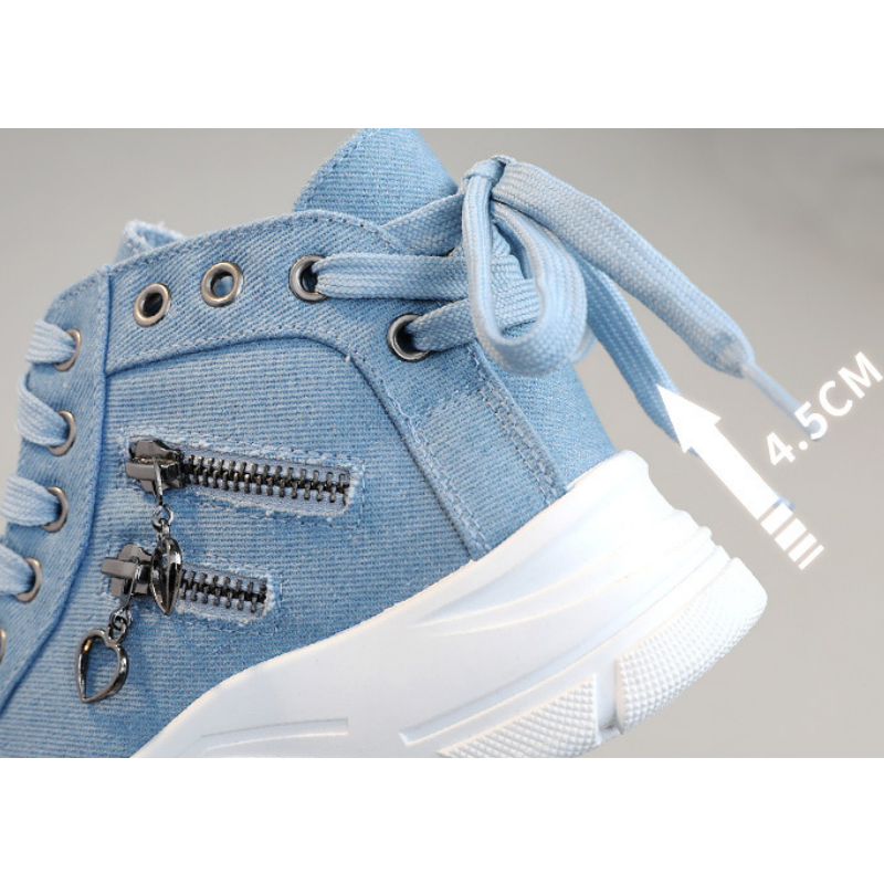 Women's Stylish Chunky Canvas Sneakers