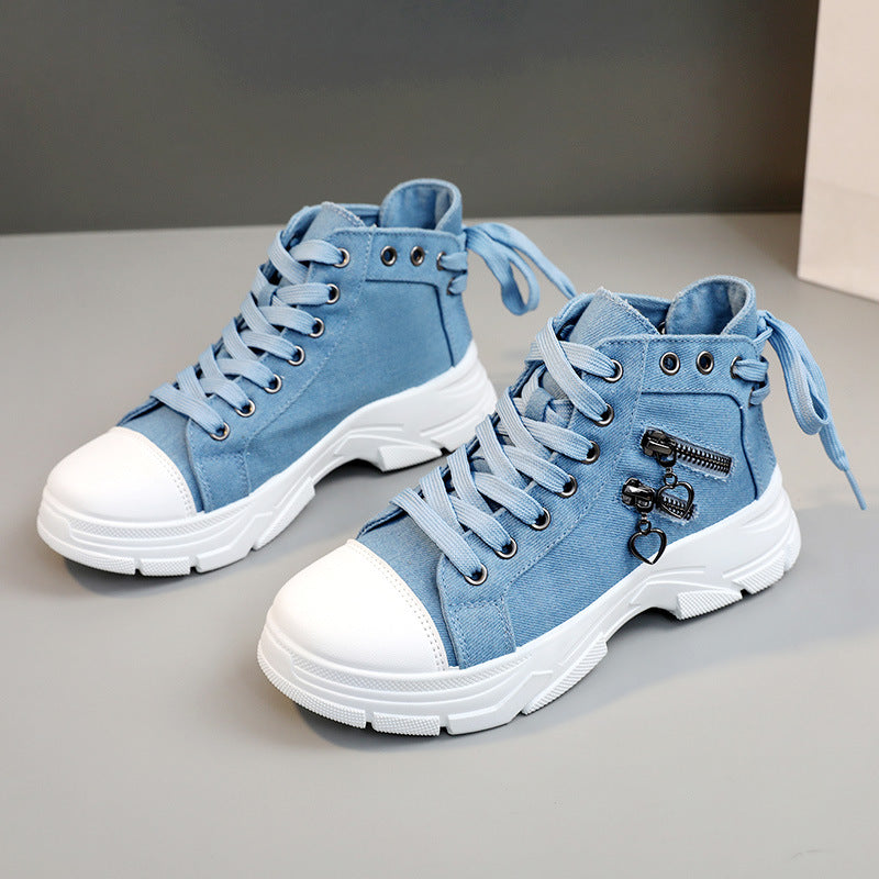 Women's Stylish Chunky Canvas Sneakers